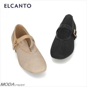 [엘칸토]경량 쿠션UP 시스루 플랫 여성 펌프스 2WO25XQ_GN