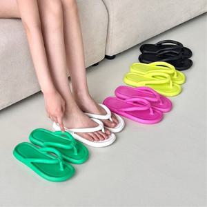 여성 여름 비비드 컬러 EVA 쪼리 샌들