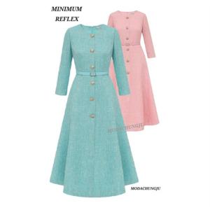 [미니멈]MD 트위드 플레어 원피스  MD MZCGWO8890_CJ