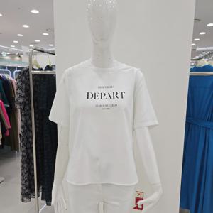 [꼼빠니아]레터링 반팔 티블라우스 CAFU3-WKS020_CJ