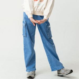 [더데이걸]밴딩 와이드 포켓 데님 TGTJ24103_GN