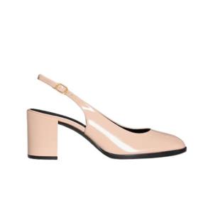 셀린느 릴리 페이턴트 카프스킨 퍼포레이티드 트리옹프 슬링백 블러쉬 362154582C-02BH