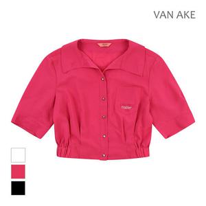 [반에이크][반에이크] 와이드카_라 반팔 블라우스_VB37BLUD05Z (