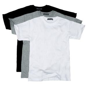 [지오다노]남여공용 3장 팩 라운드넥 기본 무지 이너 레이어드 반팔 티셔츠 4컬러 243801