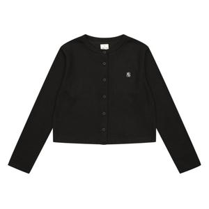 에꼴리에 여아 골지 라운드 가디건 23QT152_BK