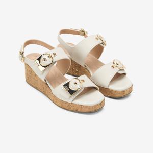 [탠디] 여성 소가죽 샌들 (굽 5CM) 725021_C-1320_아이보리