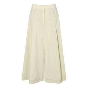 닥스 여성 25SS 와이드베이지 턱 장식 뒷밴딩 7부 팬츠 DLPA5B501I1