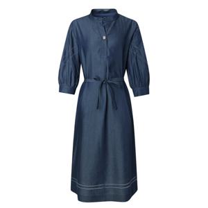 닥스 여성 25SS 린넨블루 펀칭 포인트 7부 원피스 DLDR5B407B3