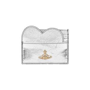 비비안웨스트우드 54030008W L00A7 Q401 메탈릭 크링클 하트 카드지갑