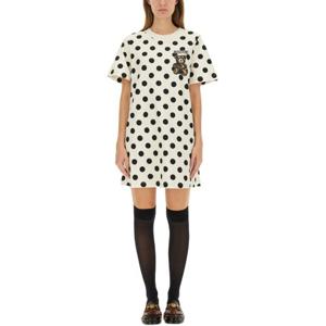 모스키노 폴카 도트 반팔 쉬프트 미니 원피스 04435442 2003