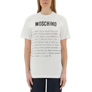 모스키노 반팔 티셔츠 07010541 1001 WHITE