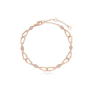 [티르리르] 웨이블렛 패턴 핑크실버 팔찌 TBESVP08040M