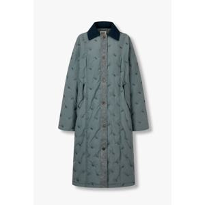 톰보이  코듀로이카라 경량 롱 퀼팅 다운점퍼 (9104414926Z)