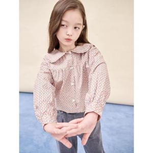 [빈폴키즈][단독특가] 프릴 칼라 포인트 블라우스 - 베이지 (BI5