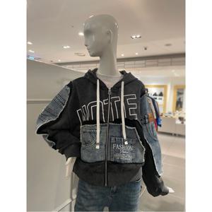 르니앤맥코이 데님 패치 후드집업 점퍼 (MM11JP700HJZ)