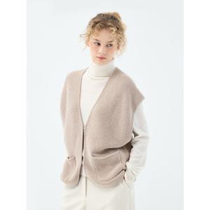 [유닛]캐시미어 블렌드 라일락 볼레로 가디건 (UFKKCA45KN-BEIGE