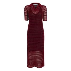 26 SS 프로엔자슐러화이트라벨 멜린 스트라이프 폴로 칼라 미디 드레스 WL2547622KW188S TP442555278