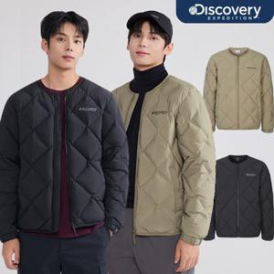 디스커버리 25FW 신상 겨울 남성 디하스 U넥 튜브 다운 경량패딩 경량다운/베이직U넥/무봉제/레귤러핏/스탠다드 DMDJ73056
