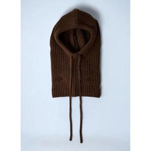 26 SS 메종마르지엘라 여성 로고 모티프 니트 발라클라바 mmm0361001brn F