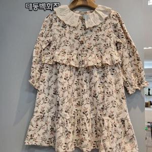 치크 DP01 레이스 카라 소녀원피스 CKOW25W1G