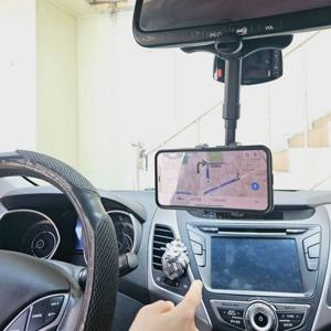 360도 각도조절 차량용 핸드폰 거치대 룸미러 타입