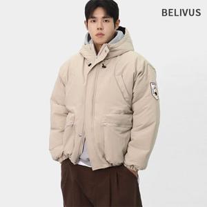 빌리버스 남자 패딩 겨울 후드 고프코어 오버핏 와샤 점퍼 BWAT005