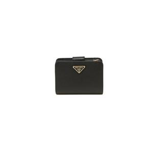 프라다 사피아노 트라이앵글 반지갑 블랙 여성 1ML018 QHH F0002