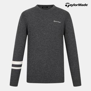테일러메이드 25FW 남성 캐시미어 혼방 라운드 니트 (TMSRO3224-193)