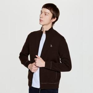 헤지스  25FW  남성 솔리드 하이넥 집업 니트 HZSW5D320W3