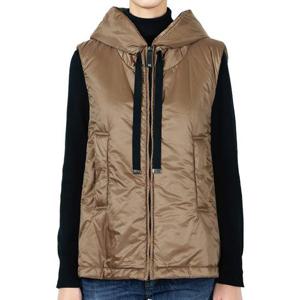 디몬트 막스마라 여성 더큐브 그린고 후드 패딩 조끼(카멜) 2529296024600 051