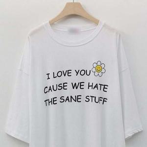 306K217S 빅사이즈미시옷 반팔티 플라워 여성큰옷 빅