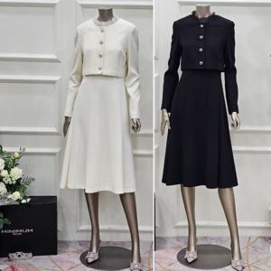 [미니멈]MD 자켓 레이어드 A라인 원피스  MD MXDAWO9160 MD_CJ