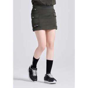 [챌린저]여성 어반 카고 포켓 H라인 큐롯 스커트 카키_CHE3WSK57