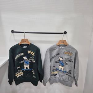 [지프키즈]보드곰 아플리케 맨투맨 KQ4TSU866