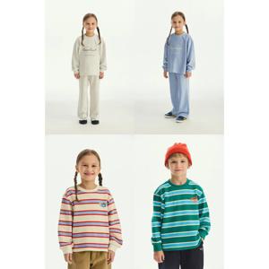 [베네통키즈]25FW-골 벨로아 언발 티셔츠/QATS13561