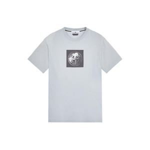 스톤아일랜드  24SS 스톤 남성 컴퍼스 프린팅 반팔(스카이) 80152NS83 V0041