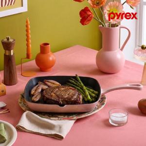 파이렉스 주물 프라이팬 24cm 핑크