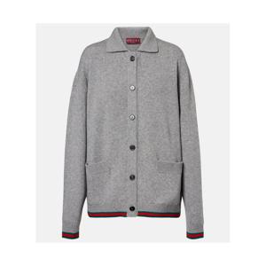 구찌 Web Stripe 울 캐시미어 카디건 P01088136