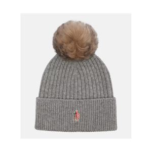 몽클레어 시어링 트리밍 캐시미어 비니 P01116298