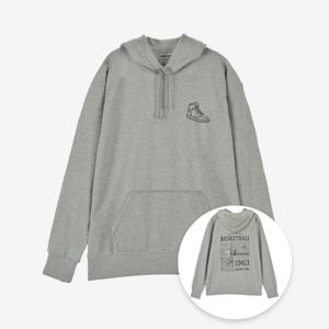 [레노마 옴므]레노마 베스킷볼 후드티 멜란지그레이 RROMTT08A