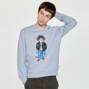 헤지스  25FW  남성 해리 그래픽 맨투맨티셔츠 HZTS5D752G2