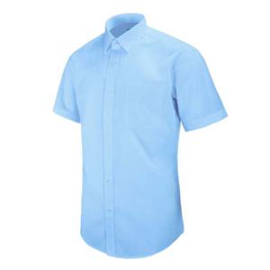 반팔일반)스카이블루 일반 솔리드 셔츠_MS0012