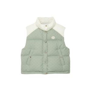 버버리  24SS 구찌 여성 GG 코튼 캔버스 패딩 조끼(민트) 774910 Z9AAT 4735