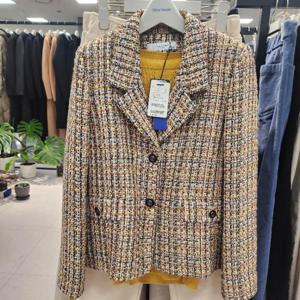 올리비아하슬러 HC42 메탈릭 트위드자켓 OHES-JK202-YE90