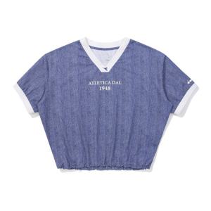 [디아도라]디아도라 크롭 반팔 피스테 DENIM D5322TTS04-DNM