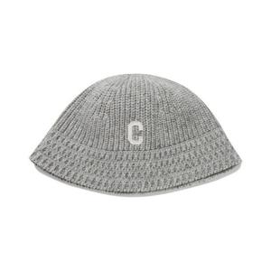 [커버낫]커버낫모자 JQS CO2404CA55-GR C 로고 니트 버킷햇 Gray