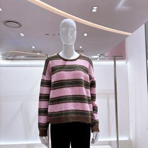 [비지트인뉴욕] 스트라이프 라운드 니트 VBCLK62