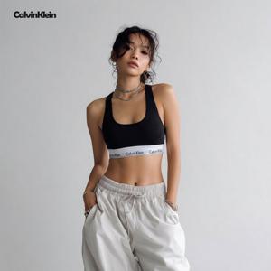 캘빈클라인 언더웨어 CK 여성 모던 코튼 레이서백 논패드 브라렛 속옷 블랙 F3785-001