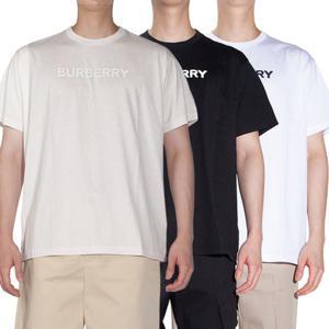 버버리 로고 프린트 코튼 오버사이즈 반팔티셔츠 8068709 8055307 8055309