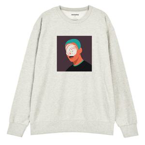 [레노마 옴므]레노마 페이스오프 맨투맨 라이트그레이 RROMTT11A